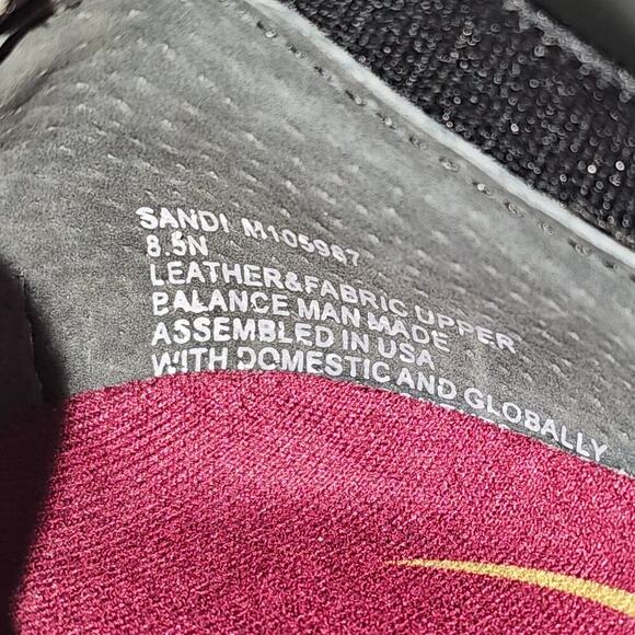 NEW Munro Sandi Sneaker Womens 8.5 NARROW Black Knit Cloud Gray Slip On Casual - Picture 10 of 11